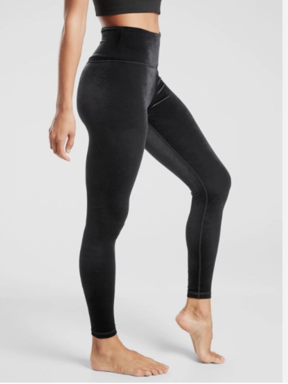 ATHLETA Elation Velvet Tight Leggings Black Size Medium